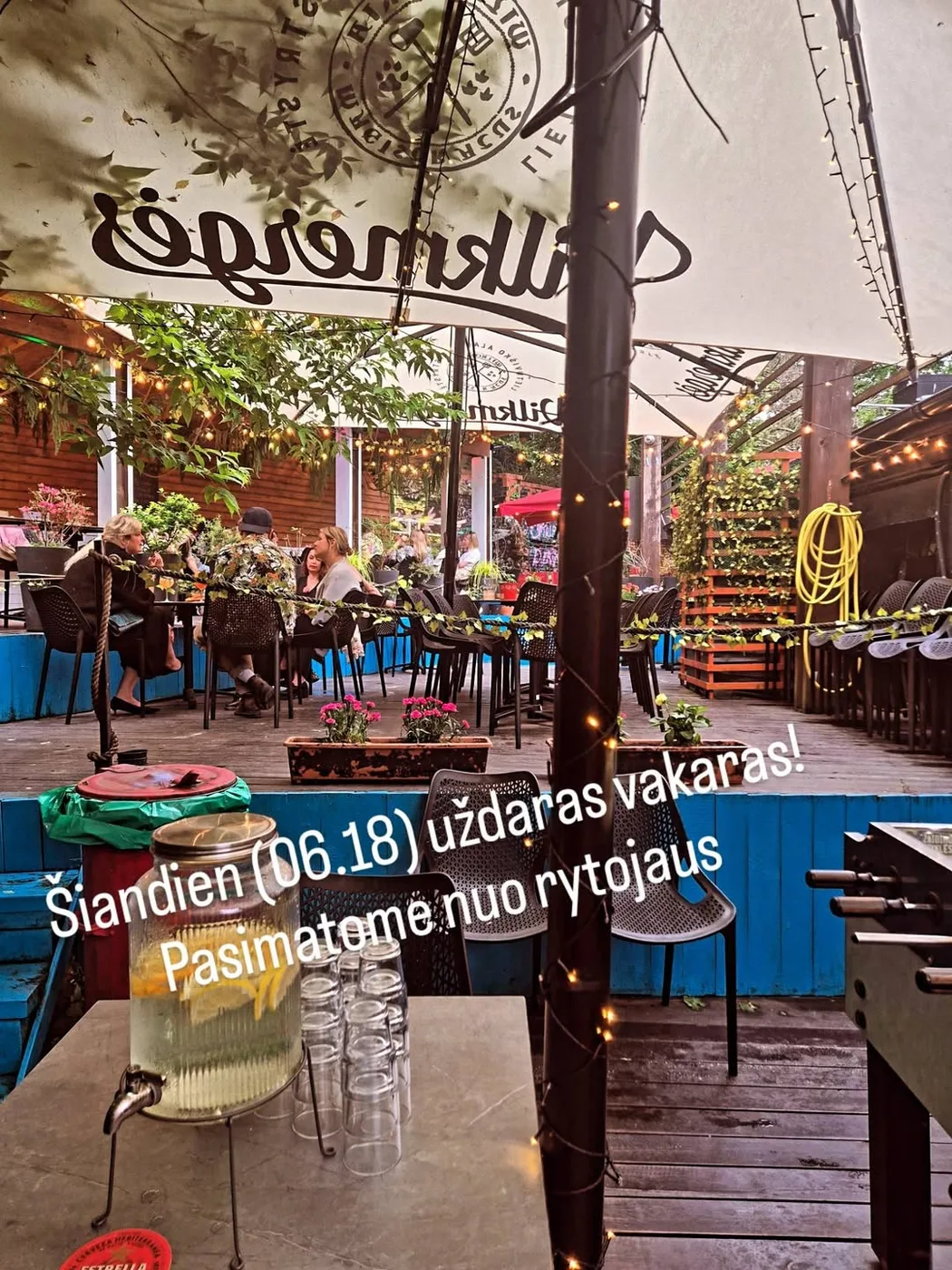 Vijokliai Beer Garden — exterior
